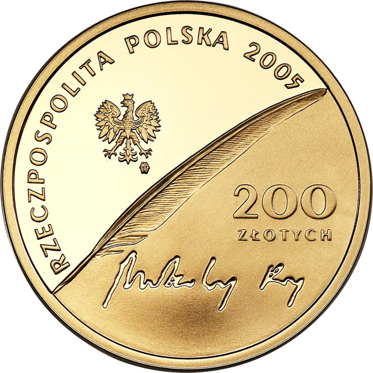 III RP. 200 złotych 2005 Mikołaj Rej